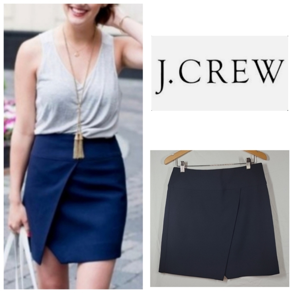 J. Crew Navy Blue Mini Skirt